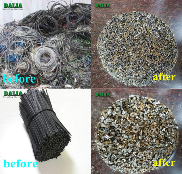 No Pollution Scrap Copper Cable Recycling Machine Custom Voltage DLD-600 Dry Type
