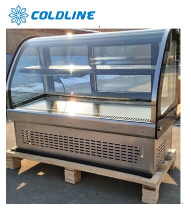 LED Interior Refrigerated Dessert Cake Display Case 3.3CU.FT