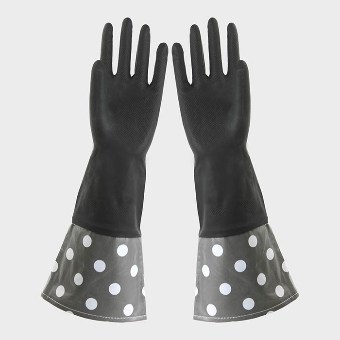 Practical And Beautiful Extra Long Sleeve Rubber Gloves With Uniq Design