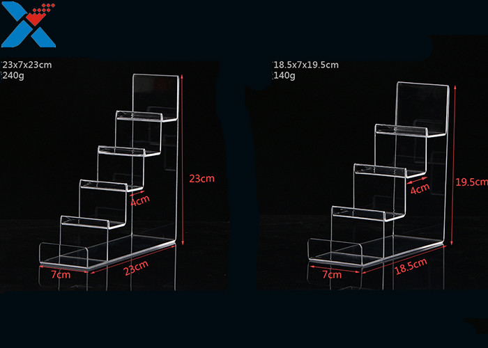 Mobile Phone / Wallet Acrylic Display Stands Multilayer Display Rack Eco - Friendly