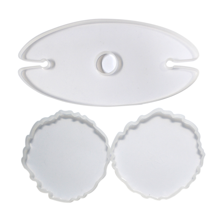 DIY Craft Silicone Resin Mold Epoxy Irregular Wave Shape Eco Friendly Stocked