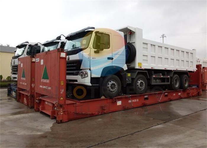 SINOTRUK HOWO T7H Dump Truck German Man Engine 12 Wheels 360HP LHD For Mining Area