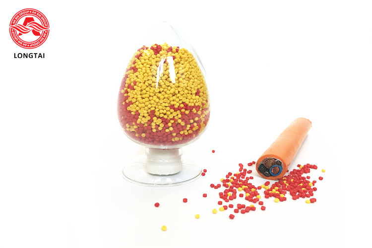Colorful Rigid Pvc Granules , Flame Retardant Pvc Compound 70℃ Temperature Resistance