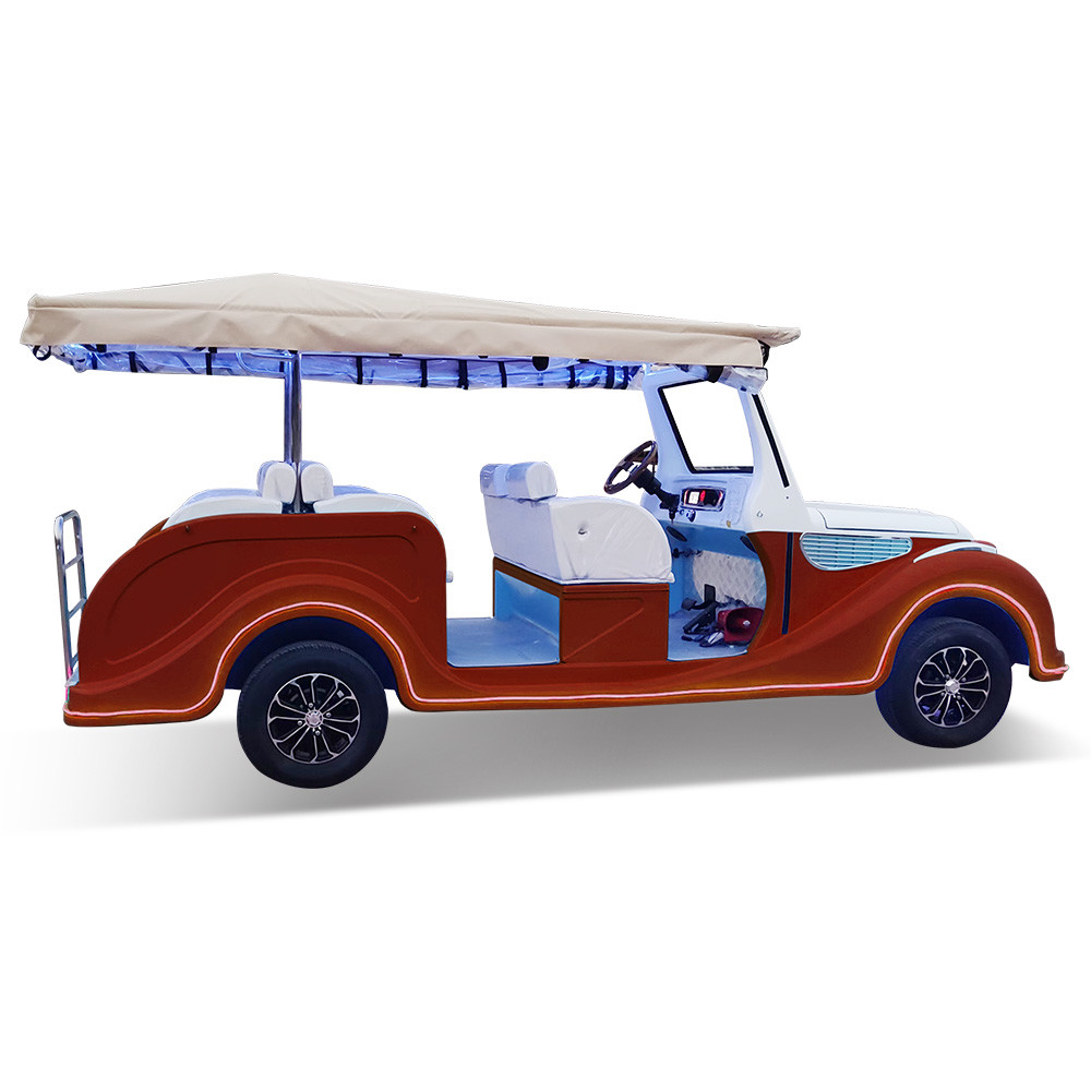 Classic Car with Lithium Battery 72V 4KW AC System Brand New Luxury Classic Trolley Bus