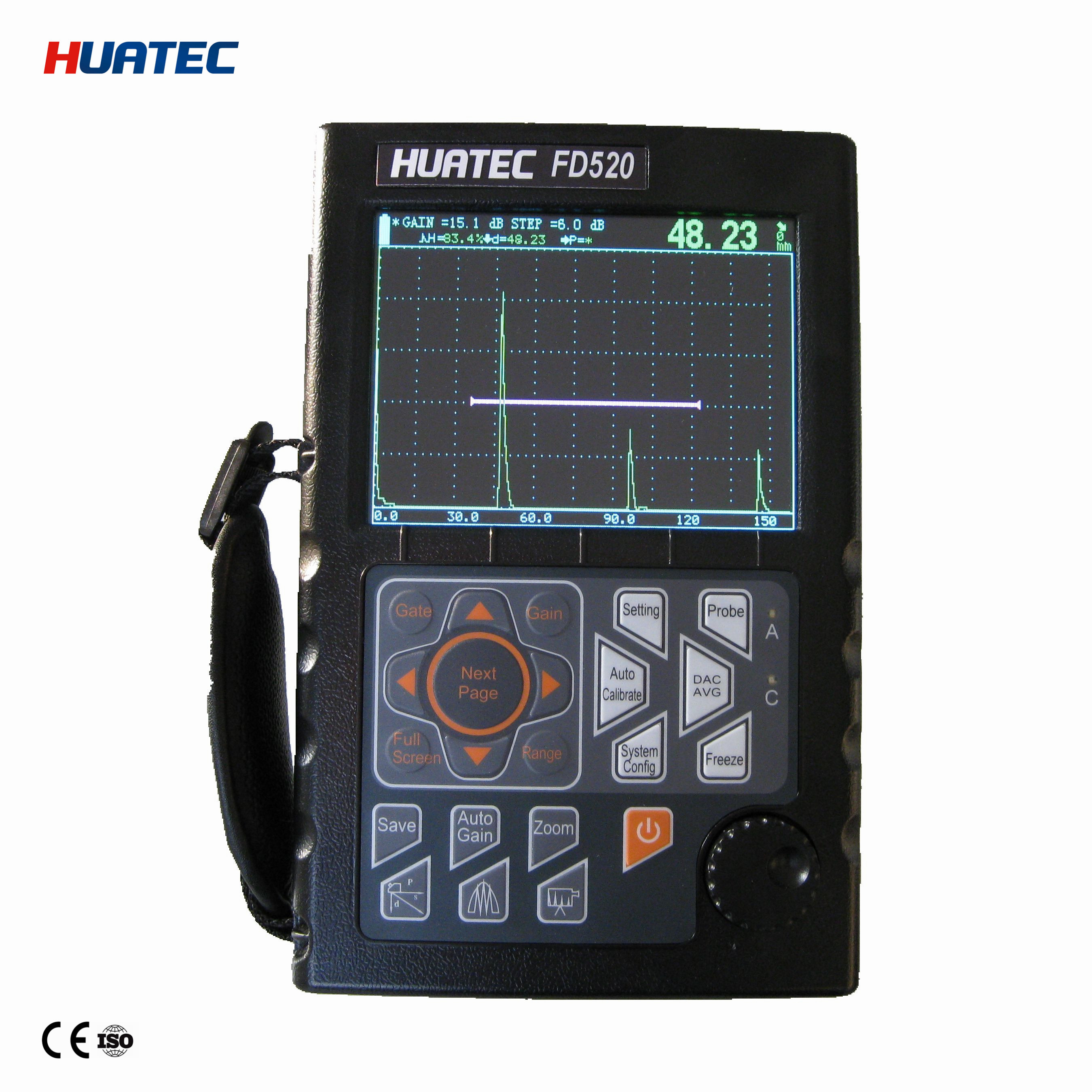 Industry Fd520 Ultrasonic Flaw Detector Water Dust Proof With Low Noise