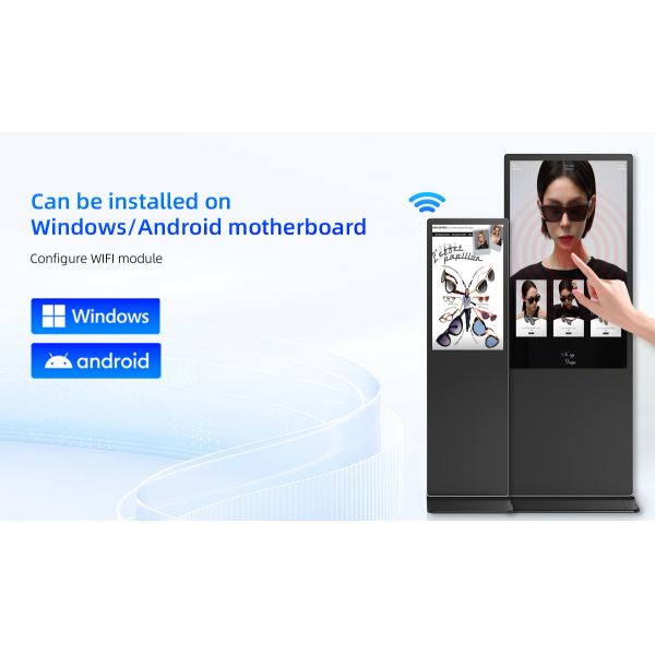 IR Touch Floor Stand Digital Signage 32 43 50 55 65 Inch for Retail Stores