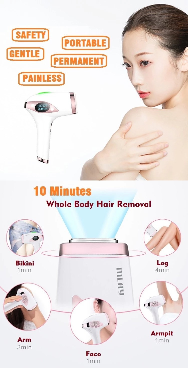 White 240V 3.5CM2 FCC FDA Approved IPL Hair Removal