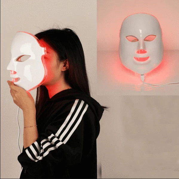 7 Color LED Facial Mask With EMS Micro-current LED Photon Mask Wrinkle Acne Removal Skin Rejuvenation