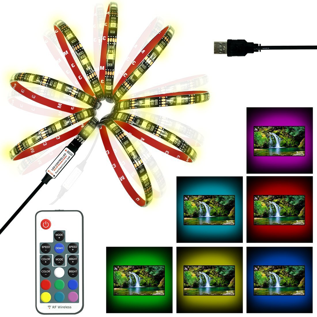 TV Backlight Strip Light LED Ce PVC Office