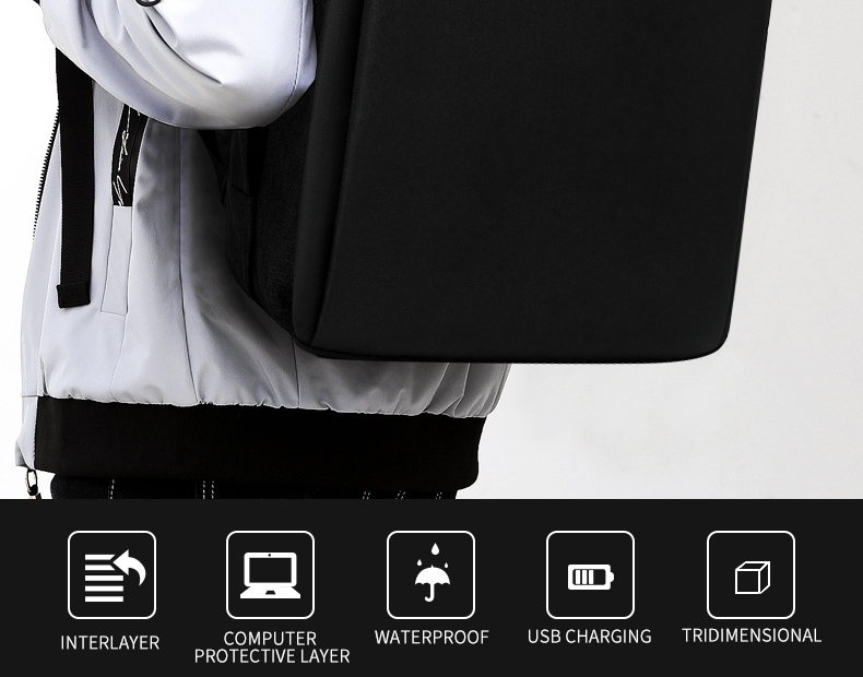 Factory hot sell travel custom logo waterproof backpack business man bag laptop backpacks