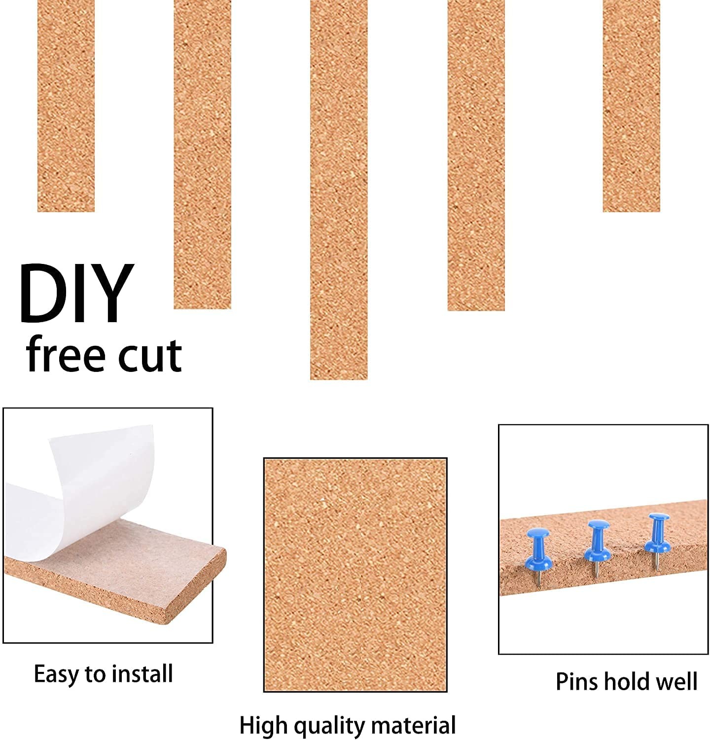 ISO9001 Self Adhesive Cork Strip Cuttable 25m Cork Bar Tape