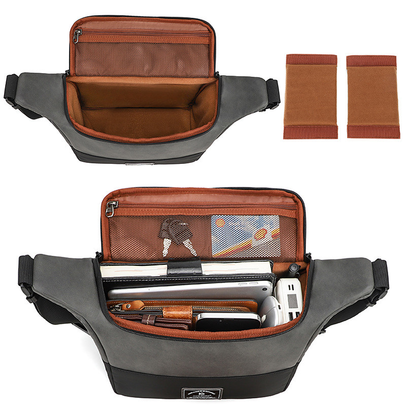 CROSS-BORDER NEW PU SINGLE SHOULDER CROSSBODY CAMERA BAG SLR CAMERA BAG PHOTOGRAPHY DIGITAL CAMERA BAG LENS STORAGE BAG