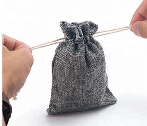 Buy cheap Jute Recycled Drawstring Bags Mini Size For Jewelry / Party Gift's Packing product