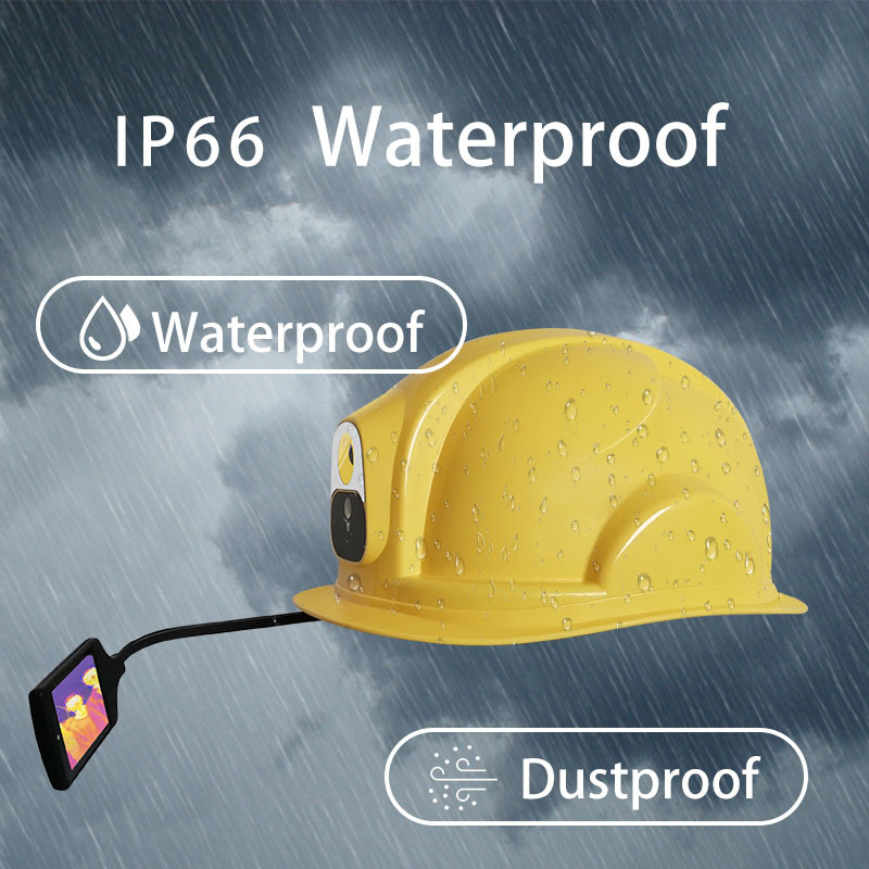 4G Smart Temperature Measuring Helmet Camera Android 7.1Bluetooth4.0 GPS Led Light