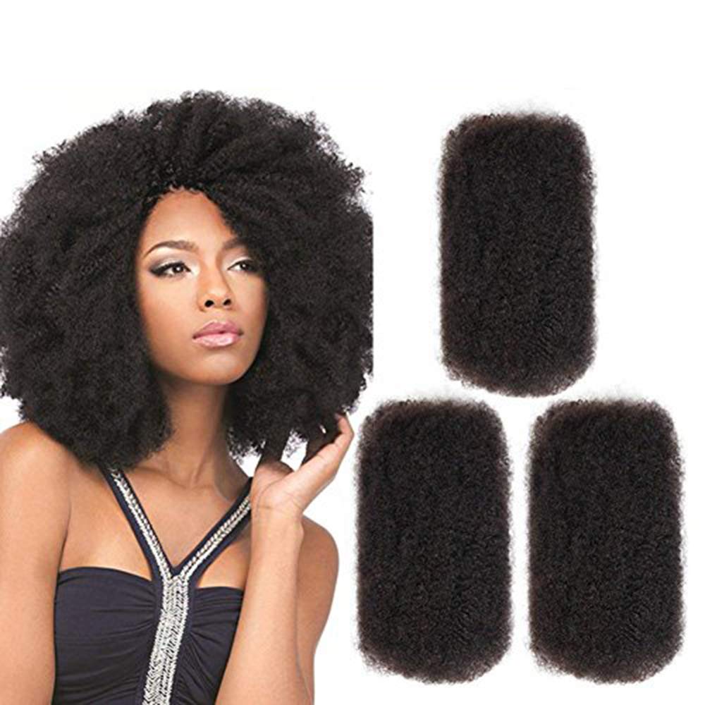 Kinky Curly Human Hair Bundles For Braiding And Lock Extensions Chemical Processing