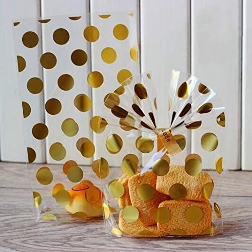 3X4 WITH 200 TWIST TIES 4" 6 MIX COLORS - 1.4 MILS THICKNESS OPP PLASTIC BAGS FOR LOLLIPOP CANDY CAKE POP CHOCOLA