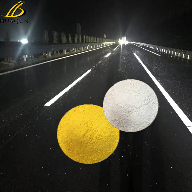 Thermoplastic Hot Melt Traffic Road Marking Paint , Reflective Pavement Paint Powder