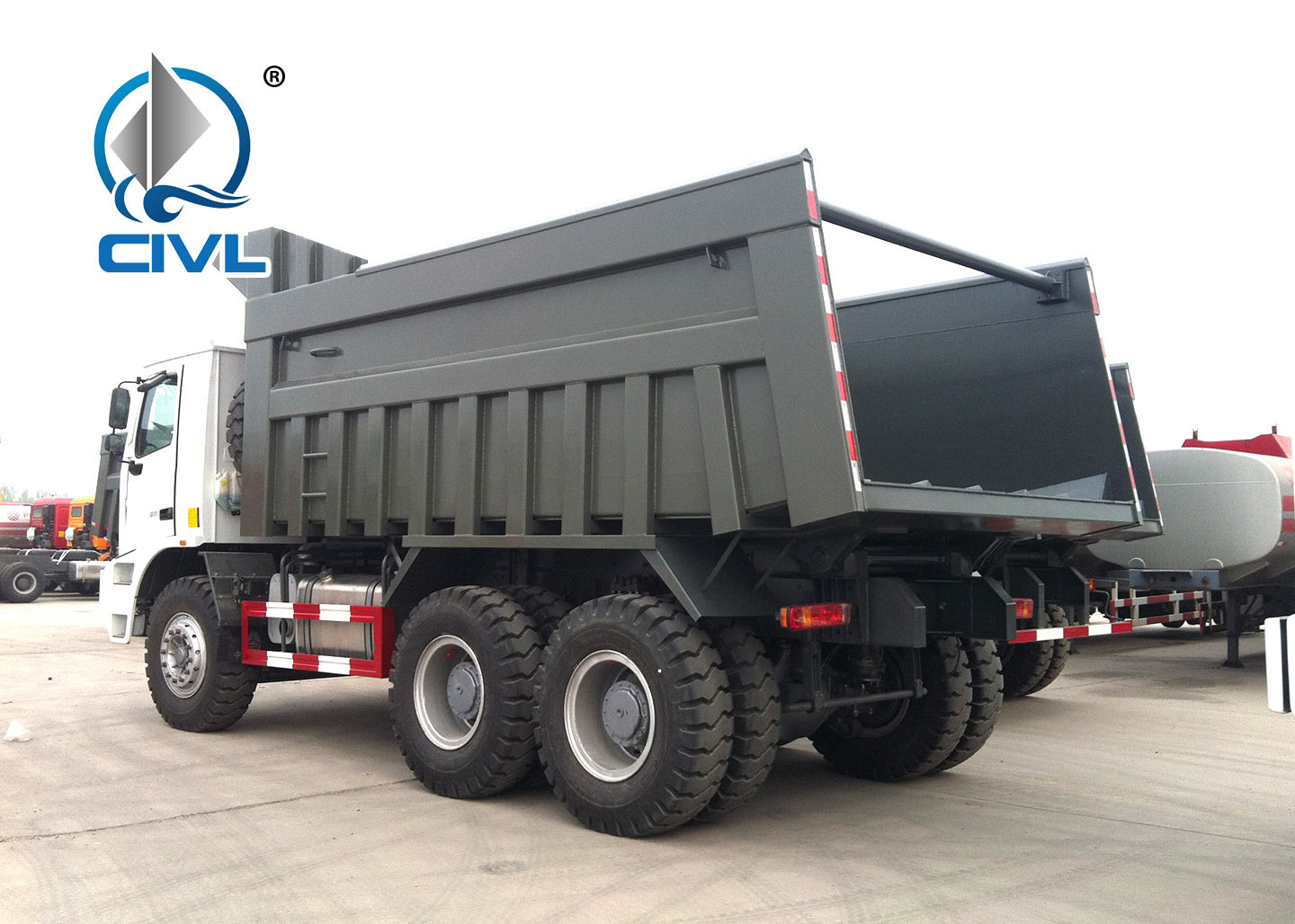 Mining Tipper Truck Mining Dump Truck , 50 Tons 371 Hp Mining Dump Truck