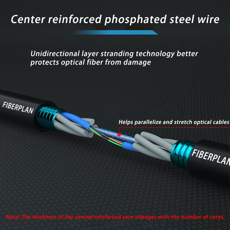 High Quality Fiber Optic Cable Multi Tube Single Armored GYTS