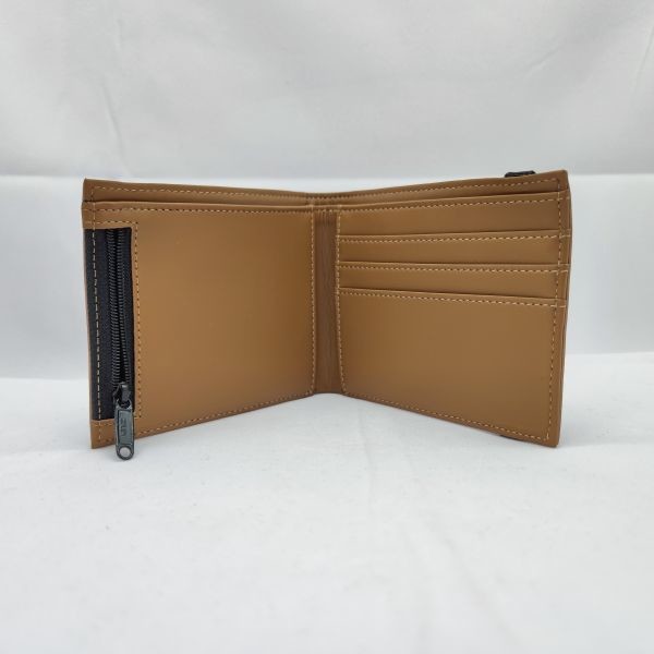 Zipper Open Genuine Leather Wallet Money Bag Designer Purse WA27