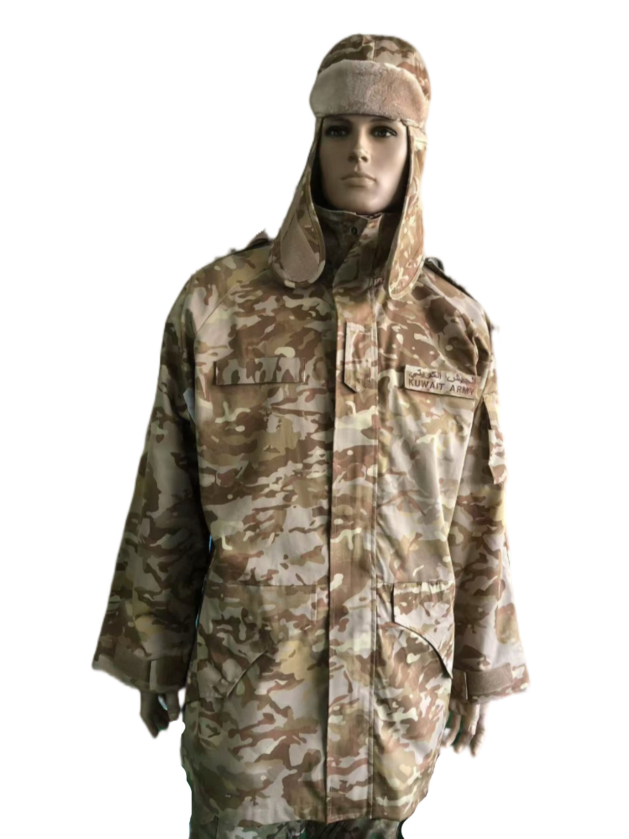 Polyester / Cotton M65 Military Winter Jacket Functional Waterproof For Kuwait Army