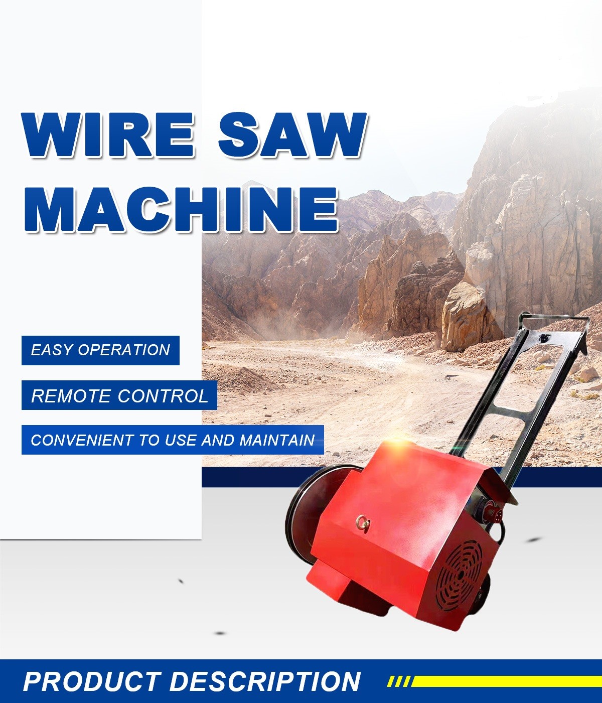Portable Diamond Wire Saw Machine
