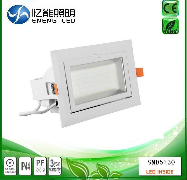 high power 40W led down light Rectangular downlight 40W Square down light led trunk light with 5730 led AC90-277V