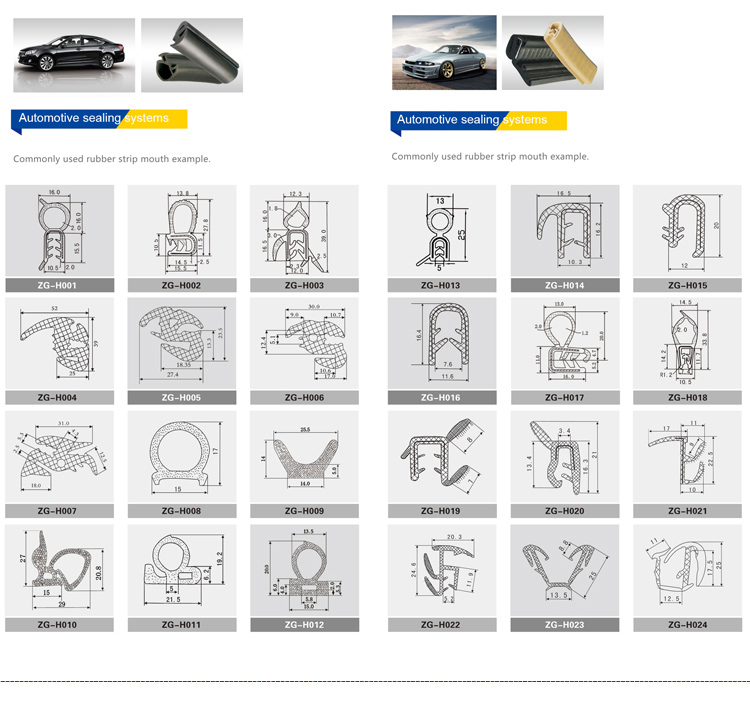 Moulding Processing Service Refrigerator Truck Door Seal Customizable 65±5 Hardness