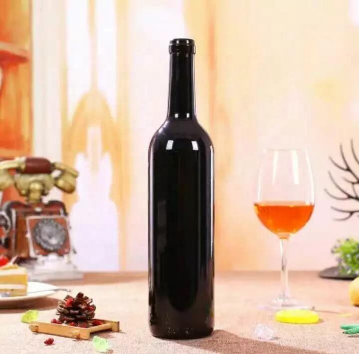 500 ml High White Glass Material Liquor Wine Bottle with Aluminum Plastic PP Collar