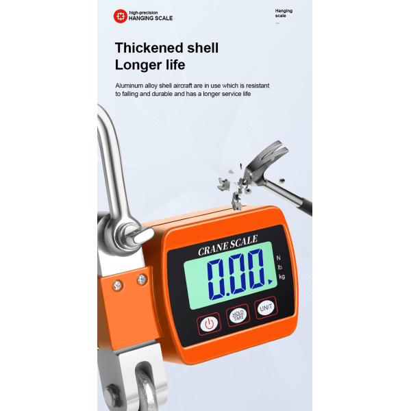 500 kg/300 kg Capacity Portable Digital Crane Scale LED LCD Display for Farm Hunting Fishing Outdoor OEM/ODM Supported