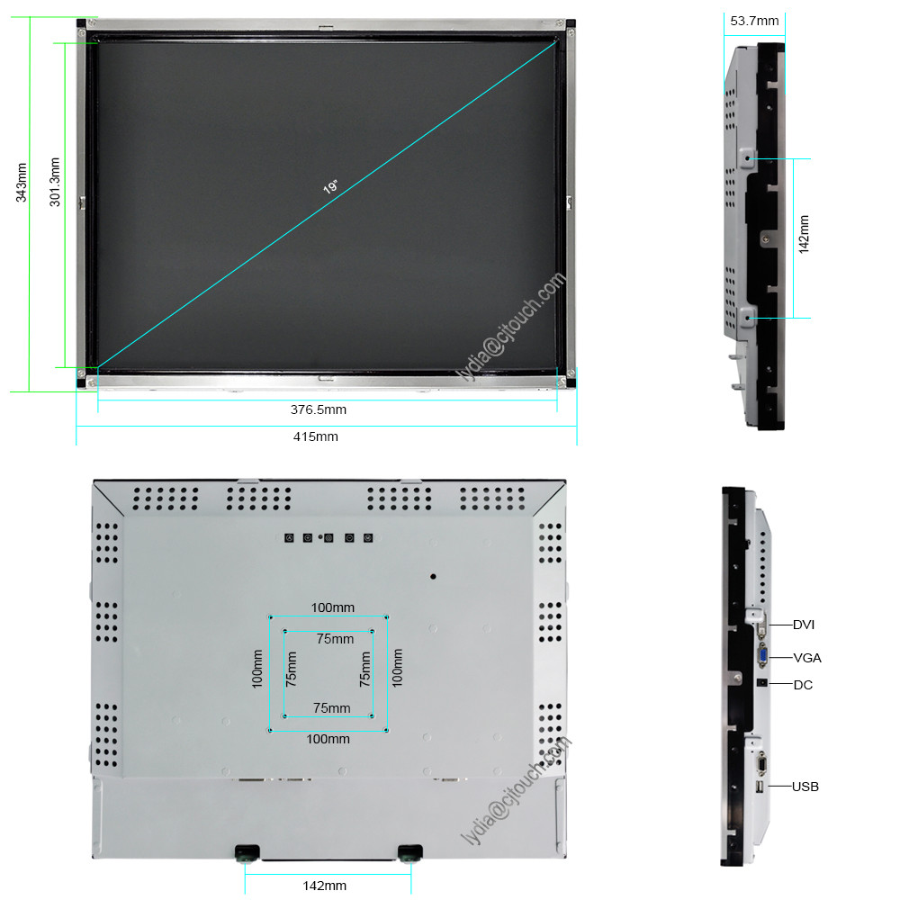CE High Brightness Infrared Touch Monitor