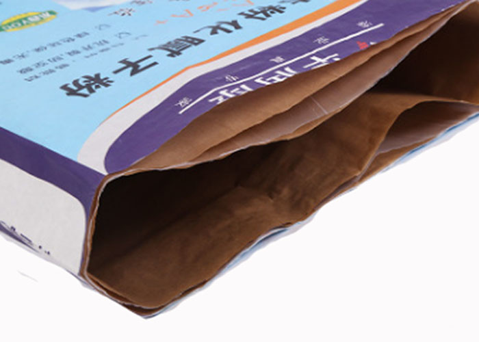 Flexo Print Multiwall Kraft Paper Bags 3 Ply 20kg 40kg Mouldproof Moistureproof Sacks