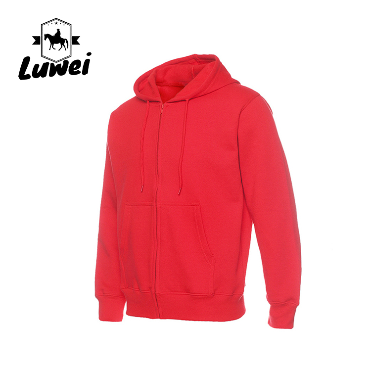 Oversized Bluzy Blank Zip 50%Polyester 50% Cotton Embroidered Slim Fit Moletons Thin Washed String Hoodies Sweatshirts