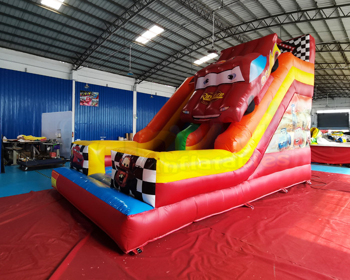 0.55mm PVC Commercial Inflatable Slide Crazy Car Bounce House