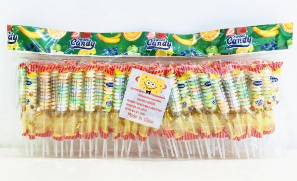 Quality 3g Compressed Candy , Multi Fruit Flavor Small Brochette Candy / Good price & nice taste for sale