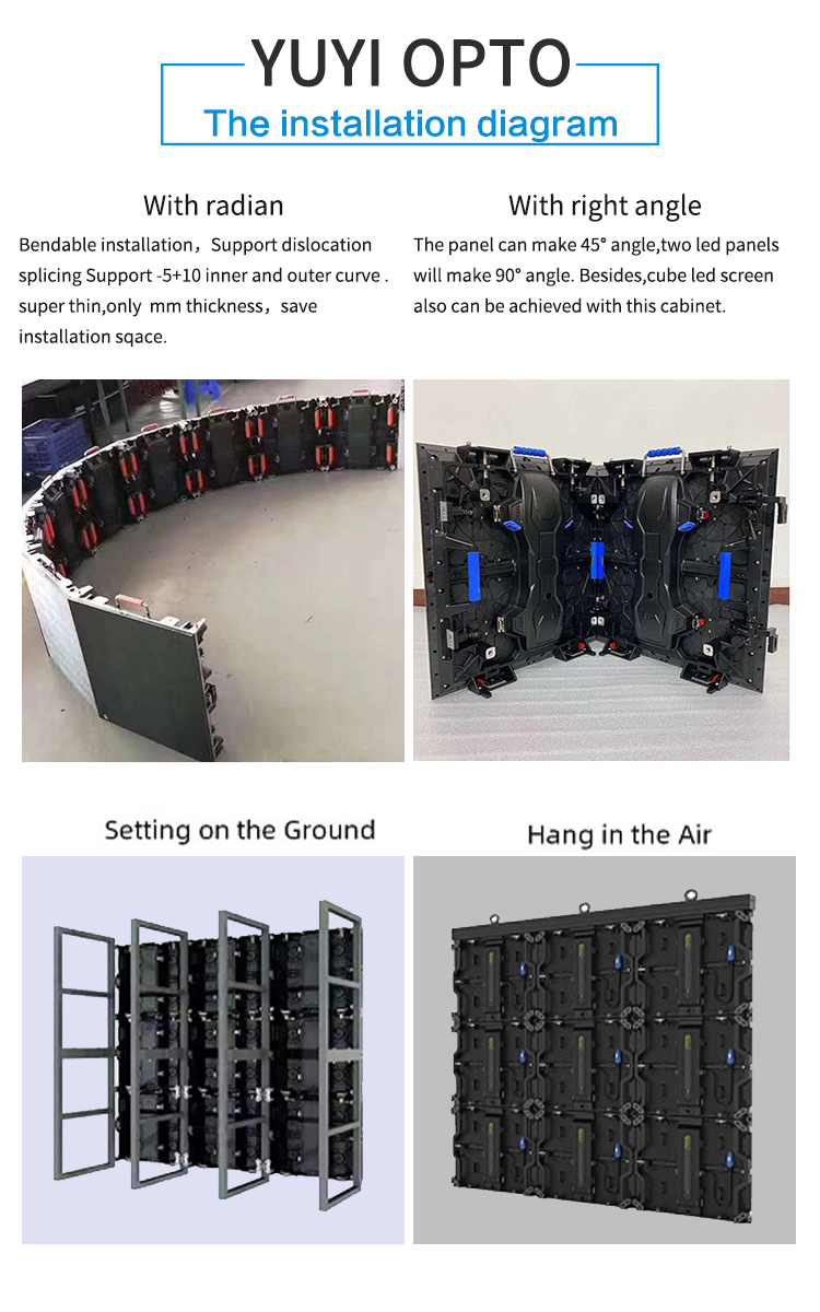 Waterproof LED Video Wall Module 250*250mm for High Resolution Display as per Customer Requirements