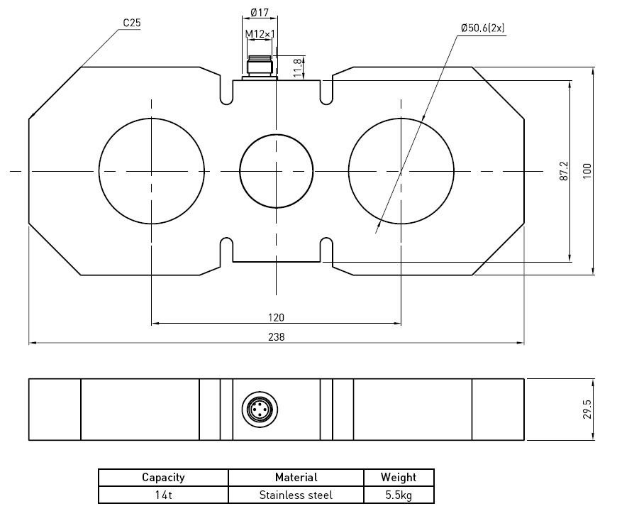 Stainless Steel Tension Link Load Cell