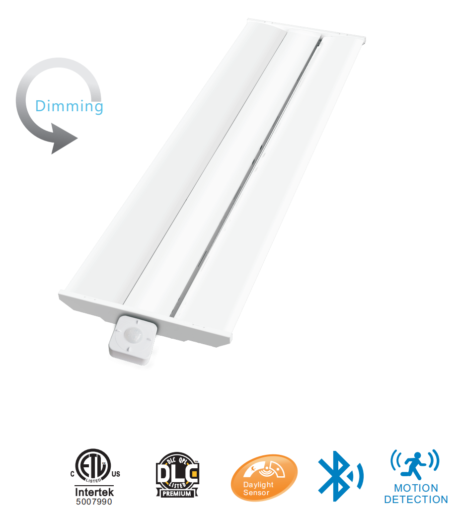 4ft Led Linear High Bay Light 300W 5000K For Storehouse Lighting