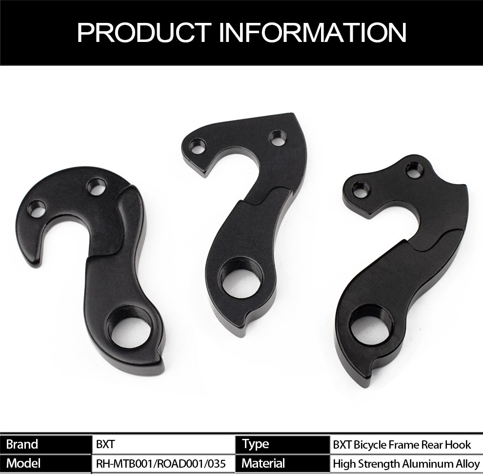 Black Carbon Mountain Bike Frame Rear Derailleur Bracket Aluminum Alloy