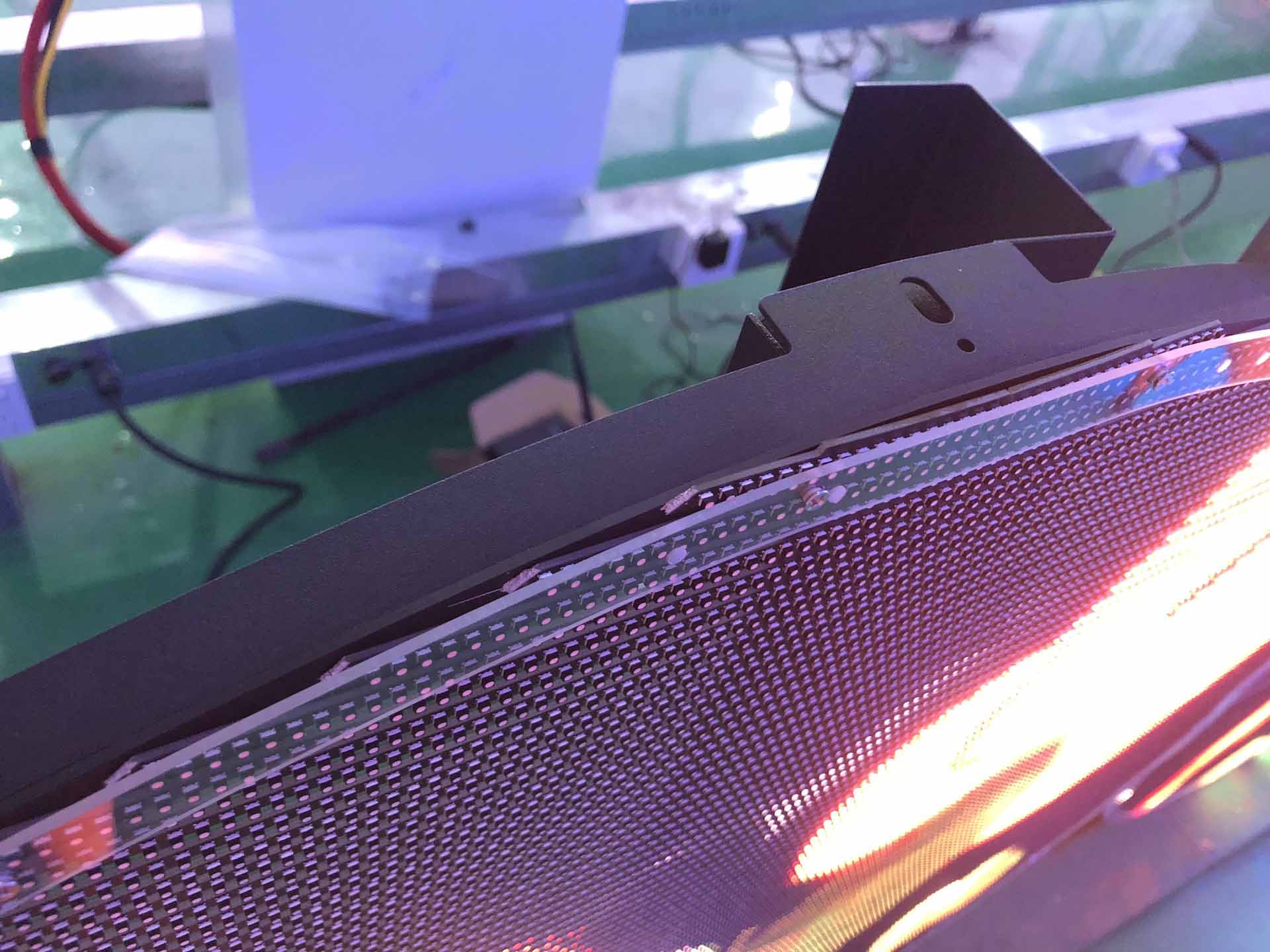 circle led transparent display