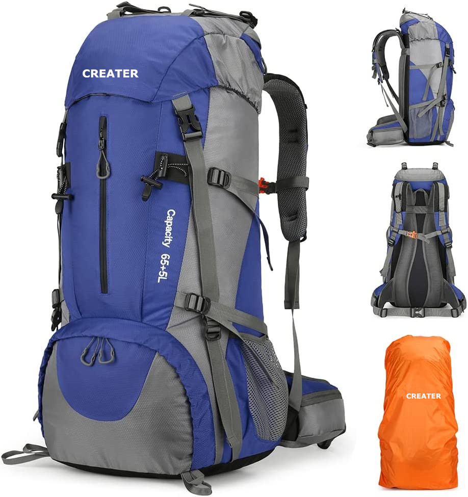 Outdoor Lightweight Hiking Backpack Tear Resistant With Large Storage Capacity