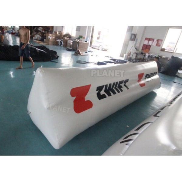 0.9mm PVC Tarpaulin Floating Triathlon Swim Marker Inflatable Long Tube Cylinder Life Buoy