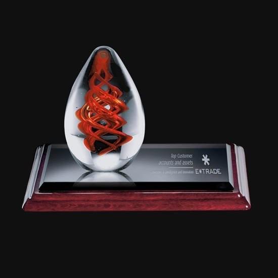 art glass awards/glass nameplate/crystal award/glass decoration award/crystal
