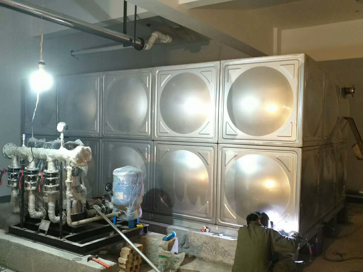 100m3 SS304 Square Stainless Steel Tank Water Storage 5000l