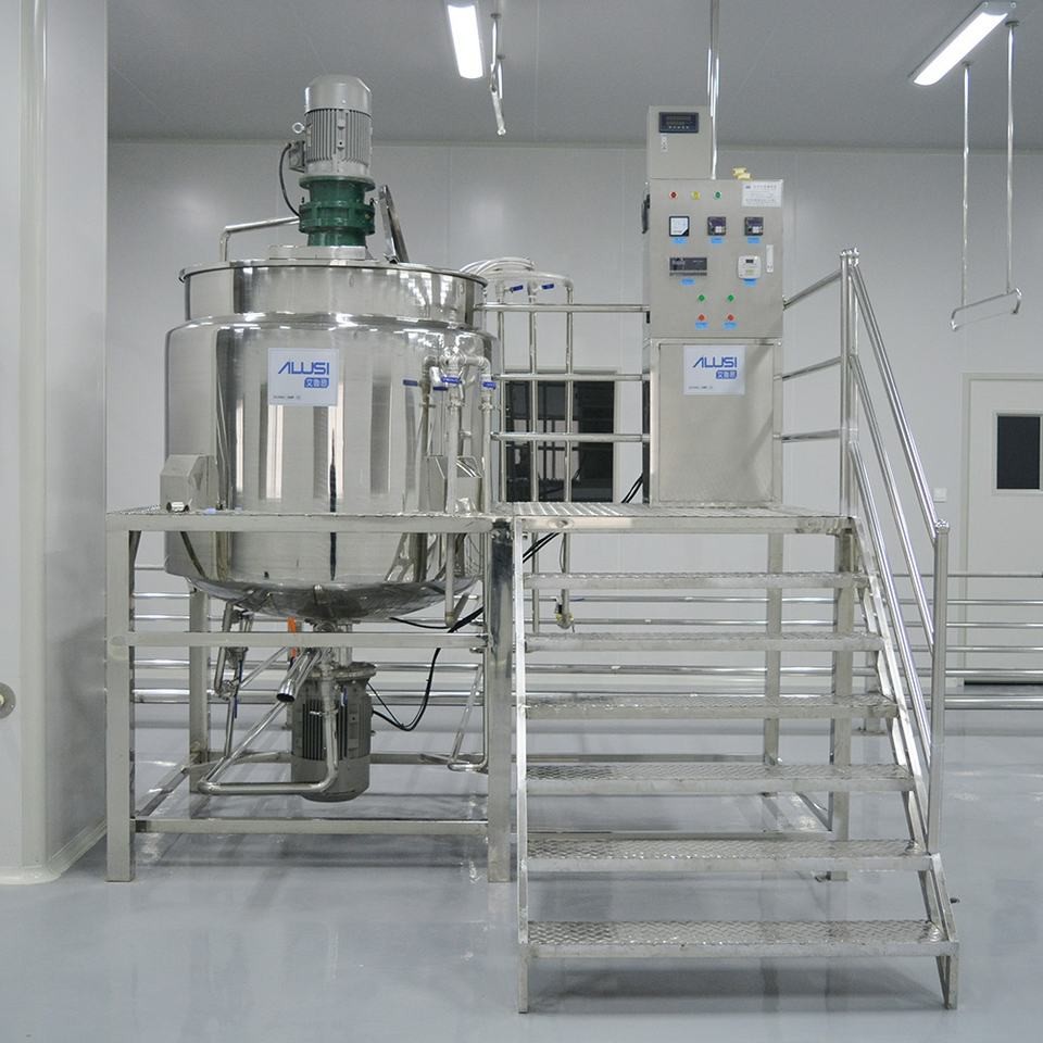 5000L Double Jacket Bath Gel Shampoo Making Machine Liquid Chemical Mixers Liquid Soap Production Line