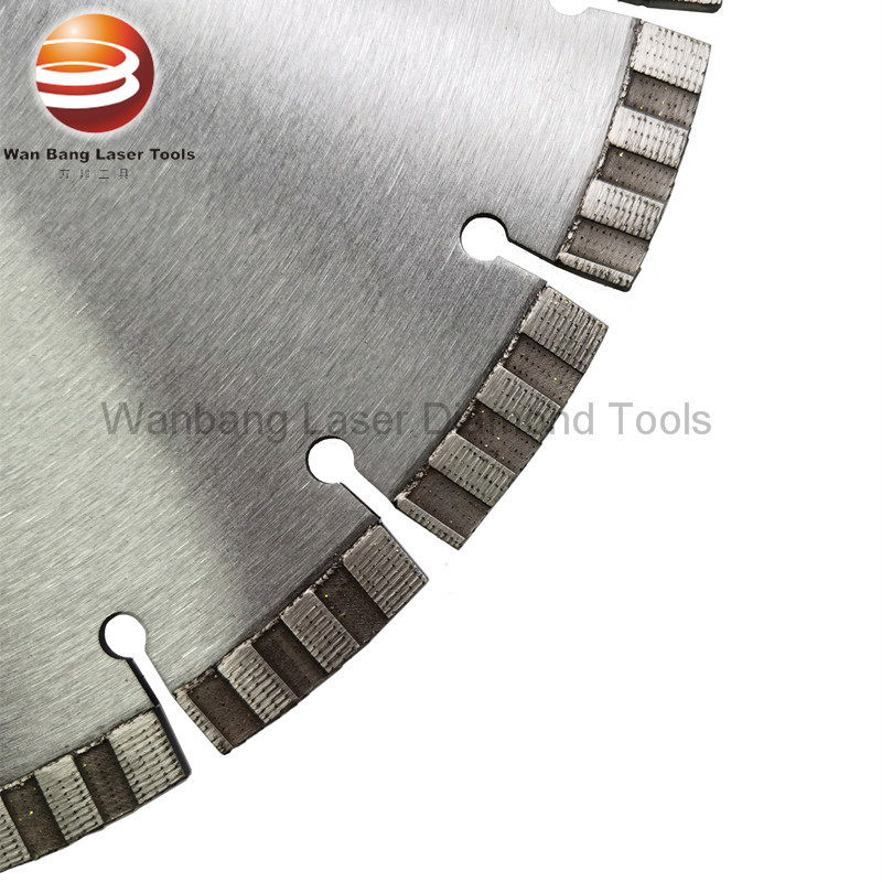 12/14/16 inch Laser Welded Diamond Blade With Array Pattern Turbo Segments for reinforced concrete