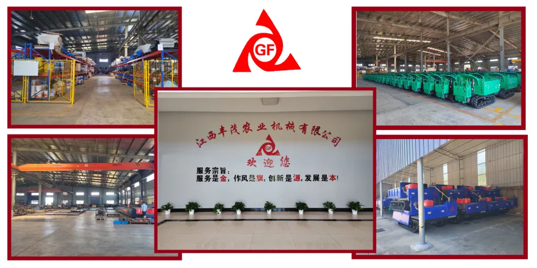 Light Duty Mining Machinery 1 Ton Self-Loading Capacity 7kw/2600r/Min Engine Power GF1000 Tracked Dumper