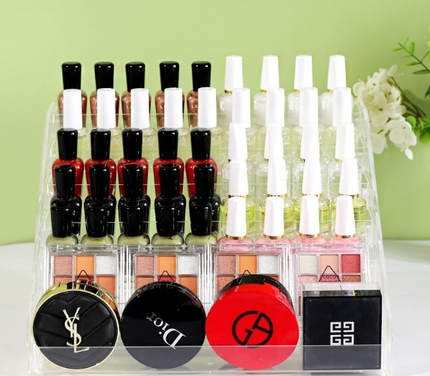 Multiple Layers Clear PS Acrylic Makeup Box Display Cosmetic Box Organizer Storage Box