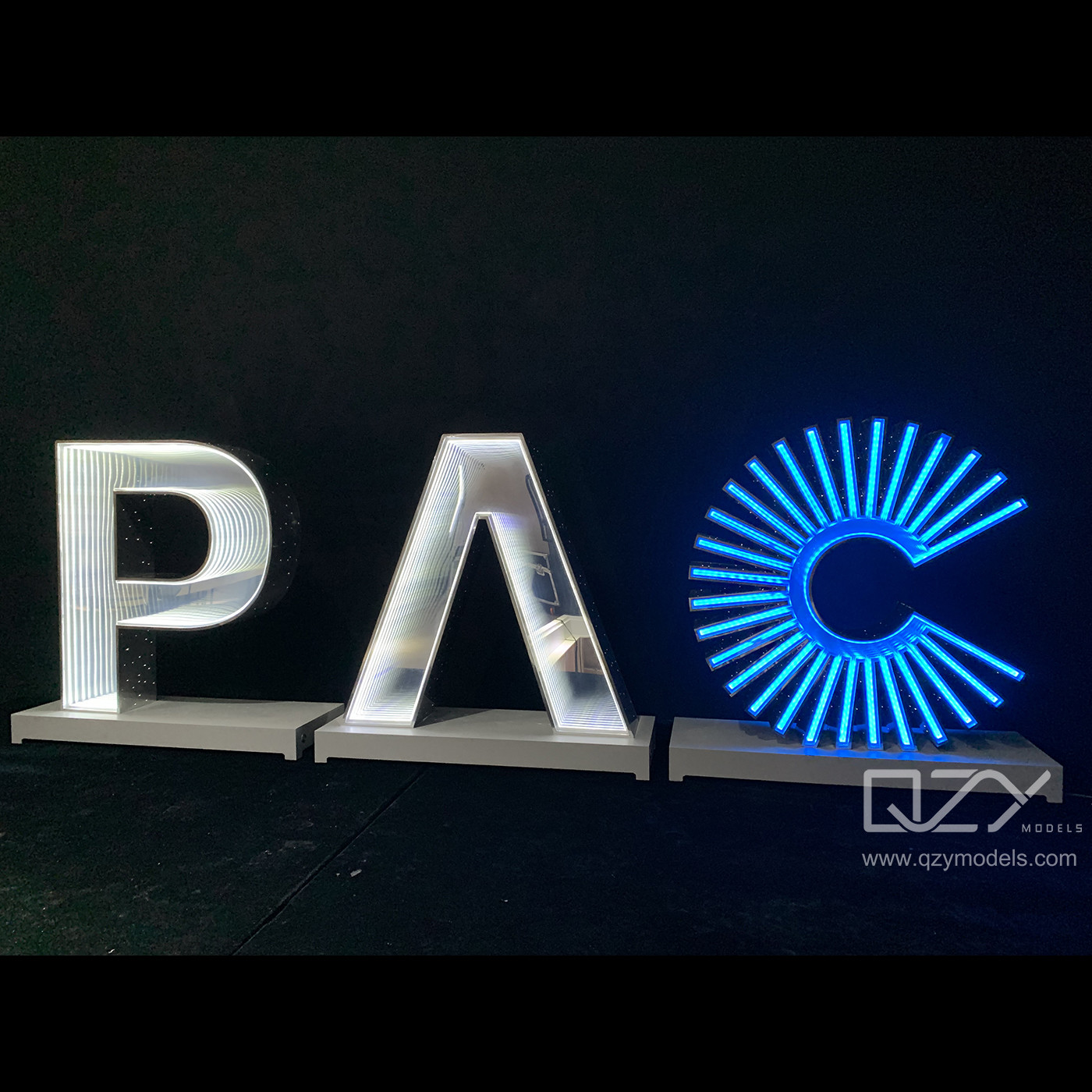 Logo Signage Model with Light - PHD 1:25 Shanghai Landscape Design Model