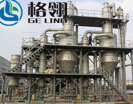 Three Effect Forced Circulation Evaporator Concentrator 1000L-10000L For Wastewater Treatment